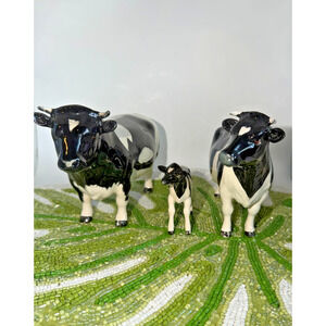 Beswick Friesian Champion Bull Cow Calf Coddington Hilt Claybury Leewater 3 nos